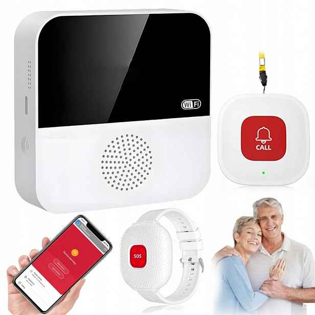 Bezdrátový Alarm Omáčka Náramek Tlačítko Wifi Přijímač Tuya Aplikace Senior