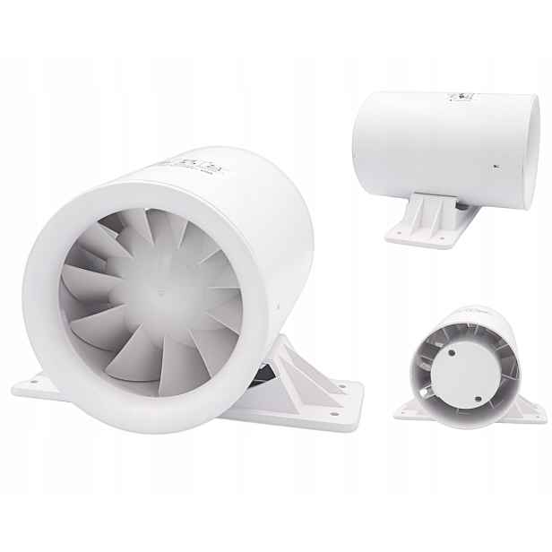 Kanálový ventilátor fi125 tichý 32 dB výkonný 197 m3/h Vents QuietlineK 125 mm