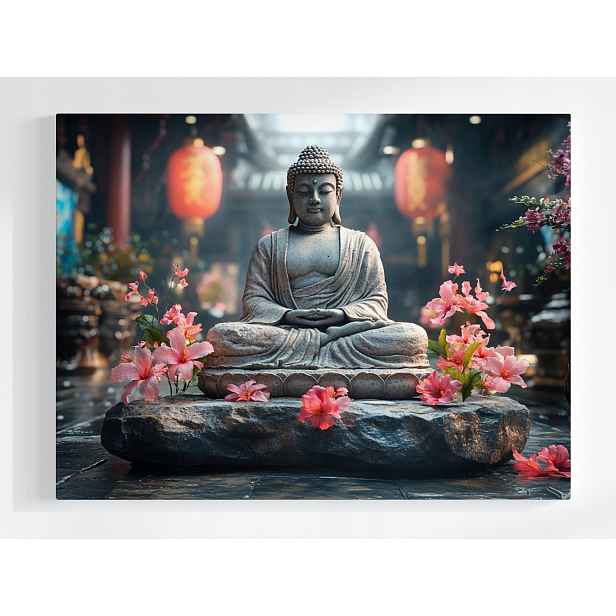 Plakát NáBOŽENSTVÍ Víra Buddhismus Socha Buddha Chrám 100x75