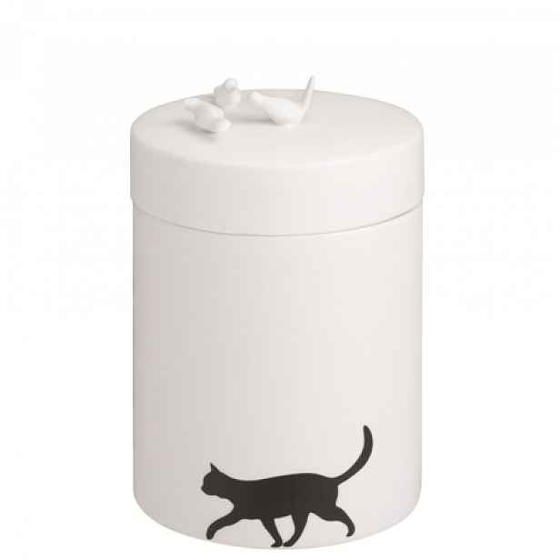 Räder Bílá porcelánová dóza na kávu PORCELAINSTORIES CAN CAT