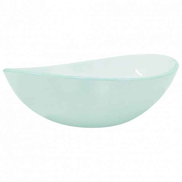 vidaXL Umyvadlo tvrzené sklo 54,5 x 35 x 15,5 cm mléčné