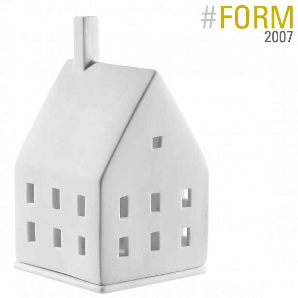 Räder Bílý porcelánový svícen DOMEČEK MAGIC LIGHT