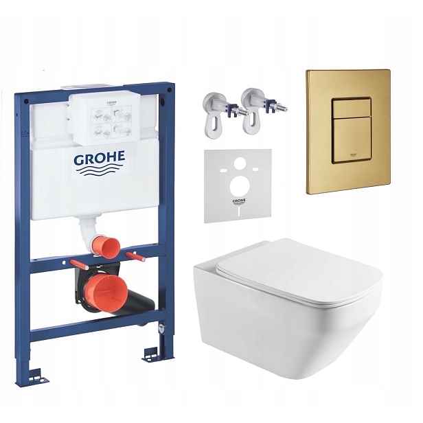 7v1 Wc Set Stelaz Grohe 820 mm Wc Mísa Tornado Imprese Tlačítko