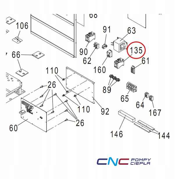 Panasonic K6C3AYY00004 magnetický relé Magnetic Relay, jedno vnější