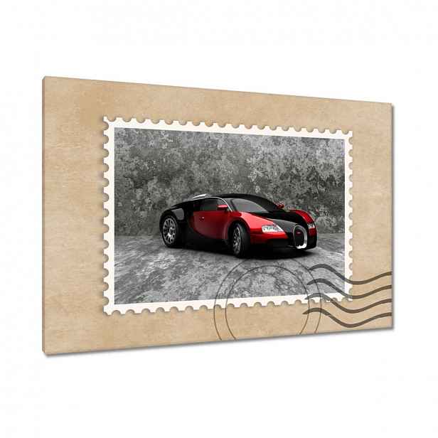 Obrazy 120x80 Bugatti Veyron Červená