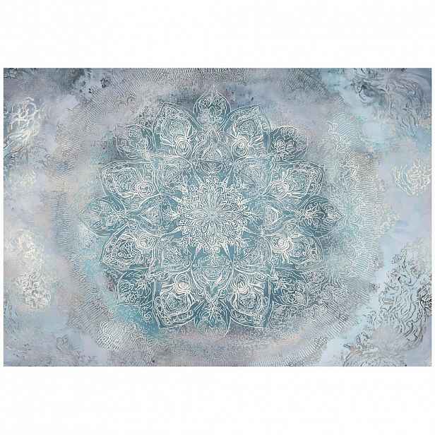 Wallarena FOTOTAPETA Mandala Betonově modrá 150x105 cm