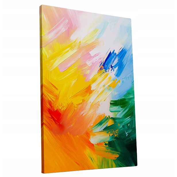 Obraz na plátně Barevný Abstraktní Světlý obraz do bytu, pokoje, obýváku 60x90