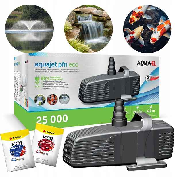 Aquael PFN-25000 Eco Čerpadlo do jezírka 260 W 24000 l/h Bonus