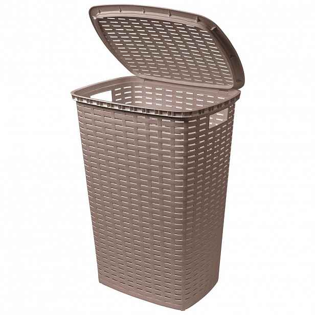 Homeware KOŠ NA PRÁDLO, šedohnědá