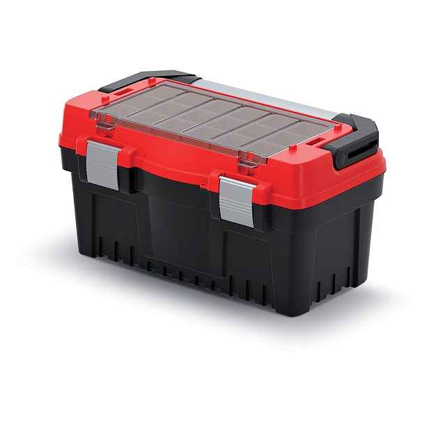 Prosperplast Kufr na nářadí TEVOX II černo-červený, varianta 47,6 cm