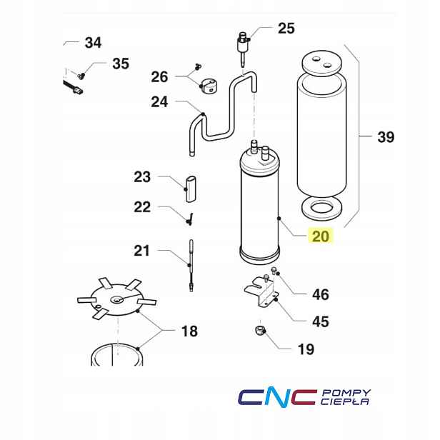 Vaillant 8000025552 Buffer chladiva tepelné čerpadlo Vwl cz
