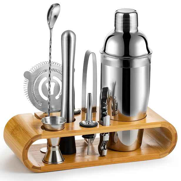 Barmanský Set Na Nápoje 6 Ks Shaker 750 ML Muddler Jigger Nalévač Lžíce