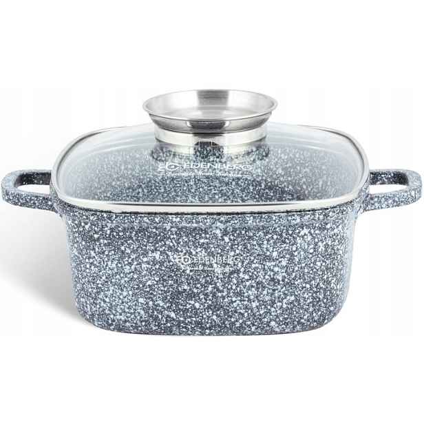 Hrnec Pekáč čtvercový 2.8L/20CM mramorový Edenberg