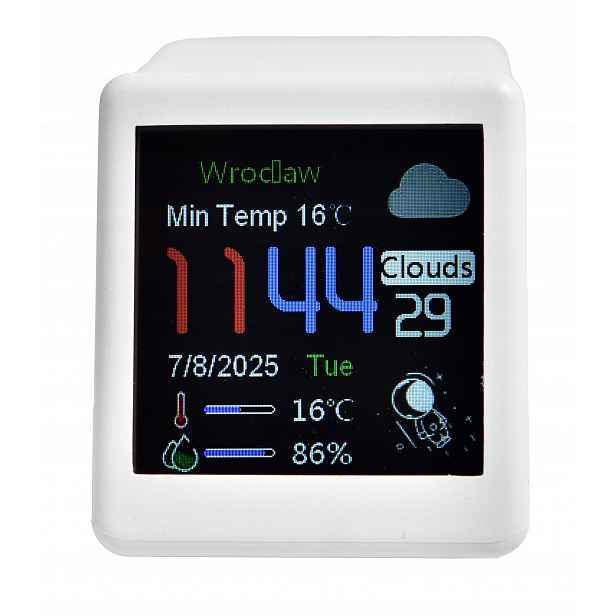 Inteligentní Meteorologická Stanice Wifi Hodinky Datum Vlhkost Displej