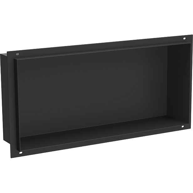 Mexen X-Wall-NR Zapuštěná Černá Police 45x20 cm Nerezová Ocel