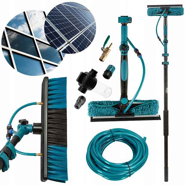 Profesionální teleskopický kartáč 2 m pro mytí fotovoltaických panelů