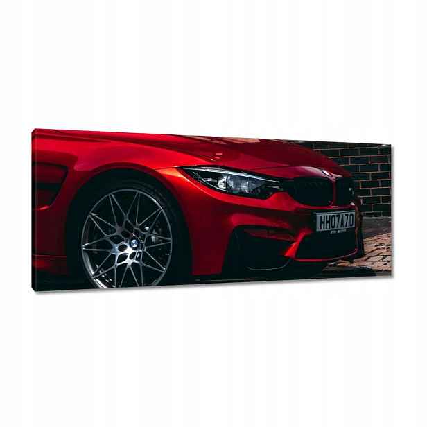 Obrazy 100x40 Červené Bmw Auto