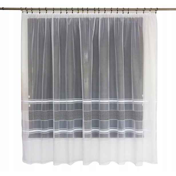 Mg Záclona 761/21 Bílá 360X180 cm hotová s páskou G
