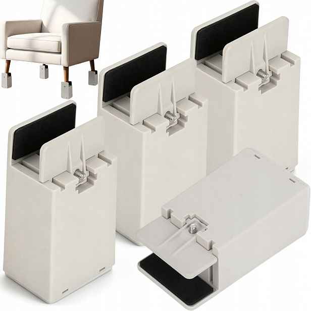 Podnožky Pod Nábytek 10 CM, Nastavitelné, 4 Kusy, 500 Kg