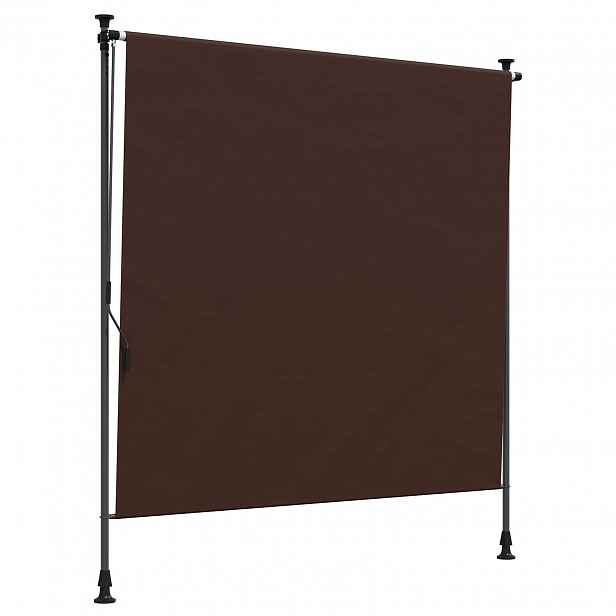 vidaXL Venkovní Roleta Hnědá 100 x 270 cm