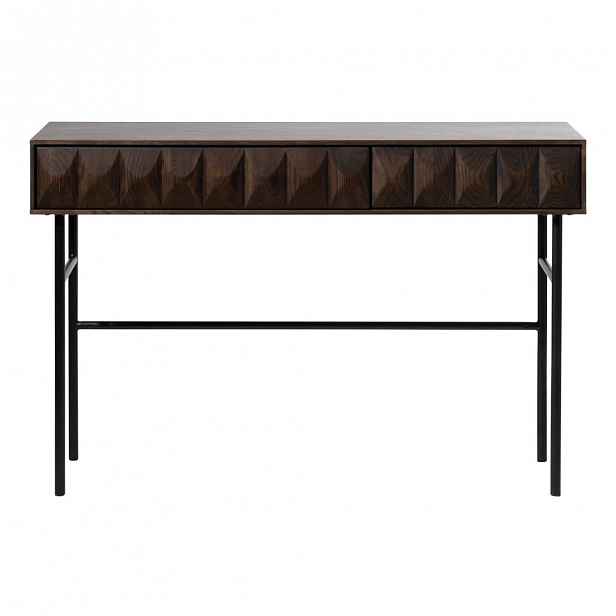 Černý konzolový stolek Unique Furniture Latina