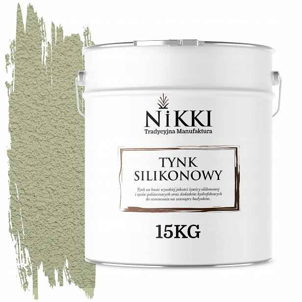 Silikonová Fasádní Omítka Zelená Světlá F483 15KG Beránek Granulace 2.0mm