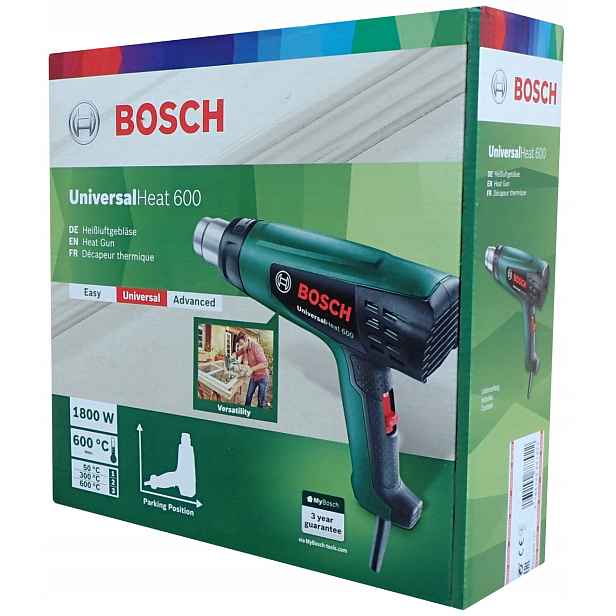 Horkovzdušná Pistole Bosch UniversalHeat 600 Dmychadlo 1800 W 50 300 600 °C
