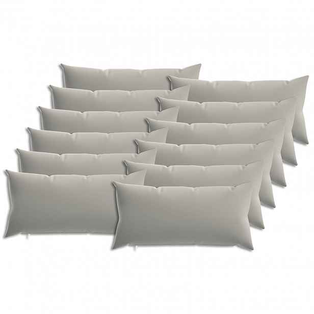 vidaXL Povlak na polštář 12 pcs HEERLEN Šedá 40 x 80 cm Polyester