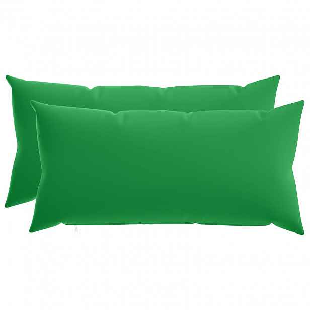 vidaXL Povlak na polštář 2 pcs HEERLEN Zelená 40 x 80 cm Polyester
