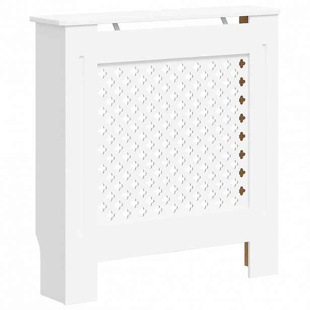 vidaXL Kryt na radiátor MDF bílý 78 cm