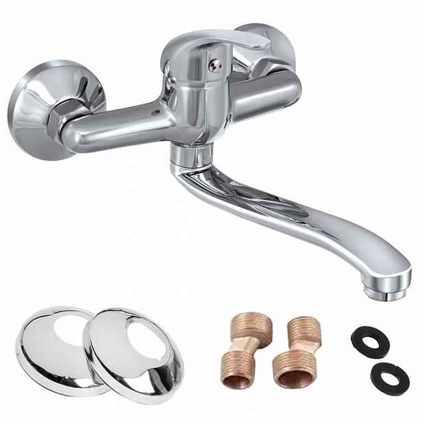 Kuchyňská Otočná Baterie S Dlouhým Výtokem Do Dřezu 150 Chrom