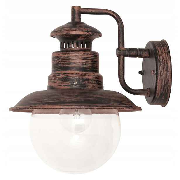 Rabalux venkovní vintage nástěnné svítidlo Odessa 1x e27 antický bronz ip44