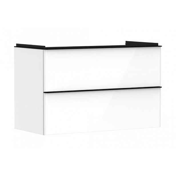 Skříňka pod umyvadlo bez umyvadla Hansgrohe Xelu Q 98x62,5x47,5 cm bílá lesklá 54031670