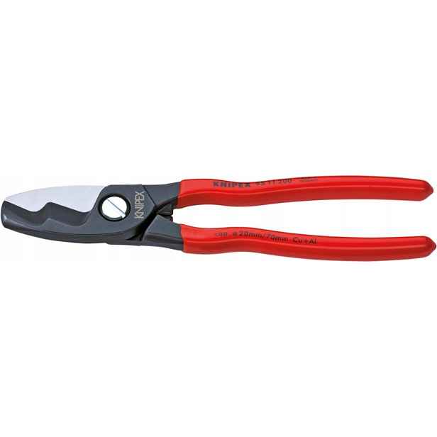 Nůžky na stříhání kabelů s plastovou rukojetí 200 mm Knipex