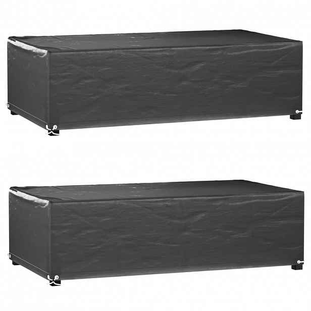 vidaXL Plachty na zahradní nábytek 2 ks s 8 očky 125x70x35 cm obdélník