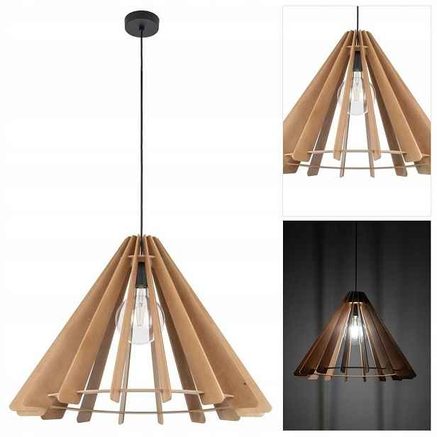 Závěsná Eris hnědá moderní forma plynulých linií v kuchyni Tk Lighting