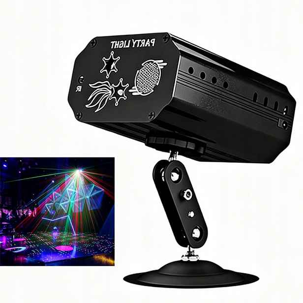 Diskotékové světlo Led Rgb projektor s dálkovým ovládáním