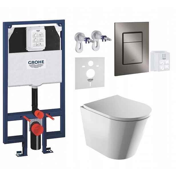 7v1 Wc Set, Stelaz Grohe Slim Wc Mísa Rim Silent Omnires Tlačítko