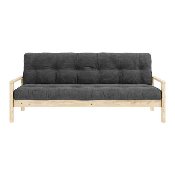 Černo-antracitová rozkládací pohovka 205 cm Knob – Karup Design
