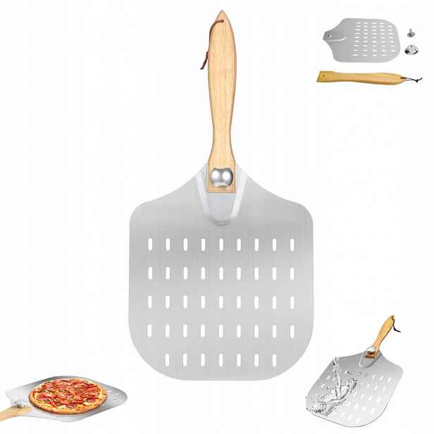 Forma Na Pizzu Plechová Špachtle S Rukojetí, Velká Nerezová Ocel