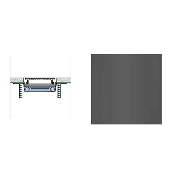 Rošt Profilpas FLAT COVER XPF/80 broušený grafit