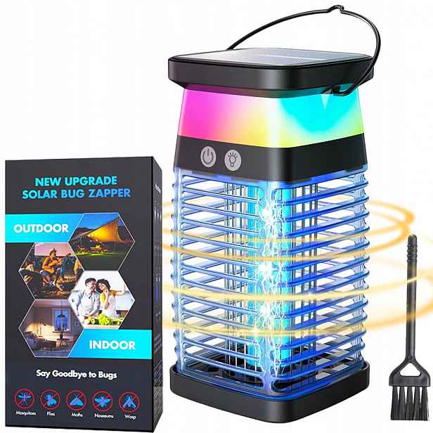 Solární insekticidní lampa No Pest Past proti komárům Muchy Muchničky Závěsná