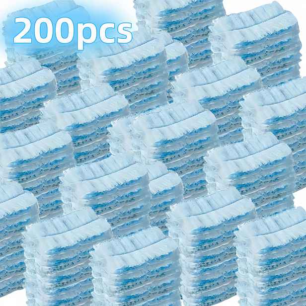 TEMU 200 ks Statických Utěrek na Prach – Pro Ekstremní Čištění, Bez Potřeby Držáku, pro Elektroniku, Žaluzie, Stropní Ventilátory, Nábytek, Auta,