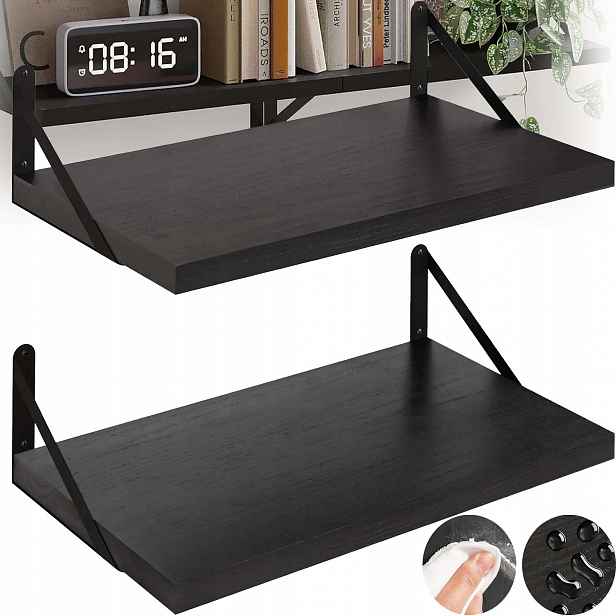 Závěsné Nástěnné Police Organizér Loft Do Obývacího Pokoje Kuchyně 40X30X15 CM 2 Ks
