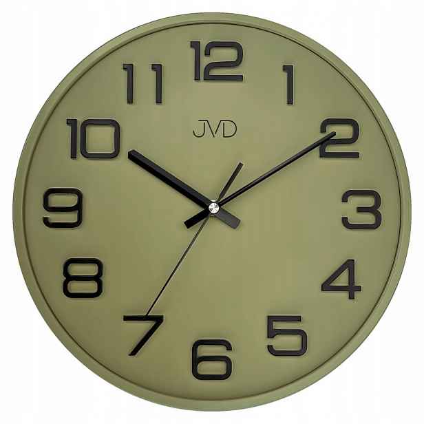 Zelené Čitelné Tiché Elegantní Nástěnné Hodiny Jvd HX2472.12 31 cm