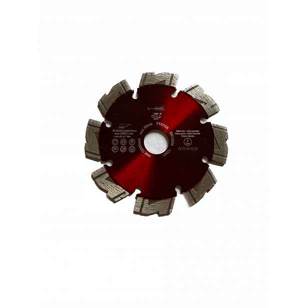 Diamantový kotouč na betonu, granit Maraton 125xH12xT2,3x22,2 mm