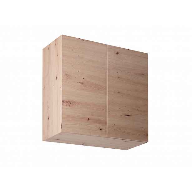 Horní kuchyňská skříňka VALEN - šířka 80 cm, dub artisan