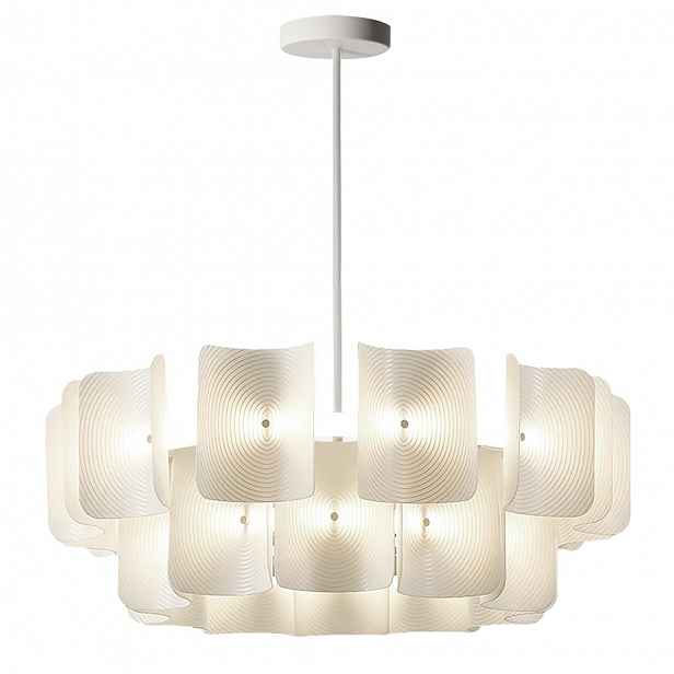 Závěsná lampa Toolight moderní bílá béžová integrovaná Led 80x85 cm