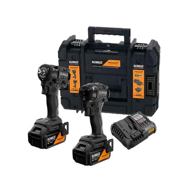 DeWALT - 6dílná sada AKU rázových utahováků, baterií a nabíječky, McLaren DCK2224MP2T