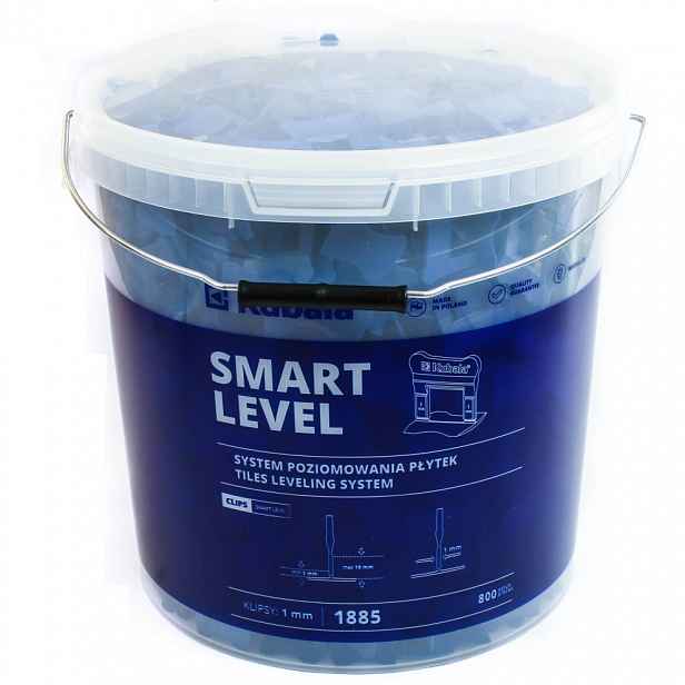 Kubala Smart Level Klipsy Pro Vyrovnávání Dlaždic 1 mm Kbelík 800 kusů